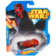 Коллекционная модель автомобиля Darth Maul, серия Star Wars, Hot Wheels, Mattel [CGW44]