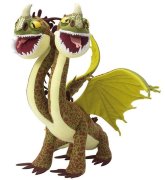 Мягкая игрушка 'Дракон Двухголовый', 25 см, 'Как приручить дракона', Jemini [021788-3]
