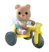 Игровой набор 'Малыш-медвежонок на велосипеде', в подарочном пластмассовом сундучке, Sylvanian Families [3340-01]