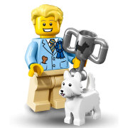 Минифигурка 'Победитель собачьей выставки с собакой', серия 16 'из мешка', Lego Minifigures [71013-12]