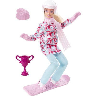Шарнирная кукла Барби &#039;Сноубордистка&#039;, из серии &#039;Я могу стать&#039;, Barbie, Mattel [HCN32] Шарнирная кукла Барби 'Сноубордистка', из серии 'Я могу стать', Barbie, Mattel [HCN32]