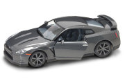 Модель автомобиля Nissan GT-R (R35) 2009, 1:24, темный металлик, Yat Ming [24209d]