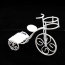 Кукольная садовая миниатюра 'Декоративный трёхколёсный велосипед', металлический, ScrapBerry's [SCB271026] - SCB271026_1.jpg