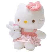Мягкая игрушка 'Хелло Китти с зайчиком' (Hello Kitty), 14 см, Jemini [150633r]
