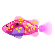 Интерактивная игрушка 'Робо-рыбка светящаяся - Желтый фонарь, розовая', Robo Fish, Zuru [2541F]
