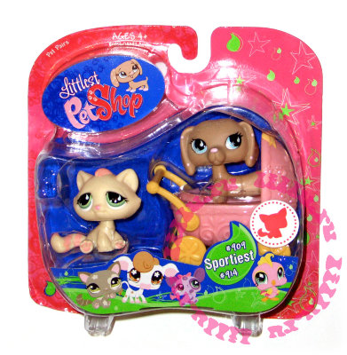 Зверюшки из серии 'Парочки' - Котёнок и Такса, специальная серия, Littlest Pet Shop [90856] Зверюшки из серии 'Парочки' - Котёнок и Такса, специальная серия, Littlest Pet Shop [90856]