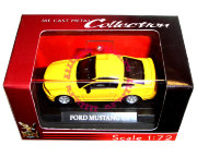 Модель автомобиля Ford Mustang GT 1:72, желтая, в пластмассовой коробке, Yat Ming [73000-23]