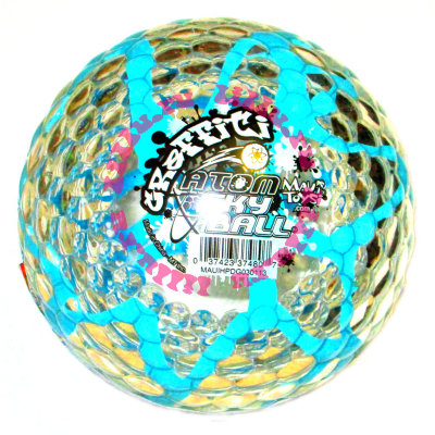 Мяч &#039;Атом-граффити&#039;, голубой, 10 см, Graffiti Atom SkyBall, Maui Toys [37480b] Мяч 'Атом-граффити', голубой, 10 см, Graffiti Atom SkyBall, Maui Toys [37480b]