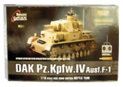 Танк радиоуправляемый "DAK Pz.Kpfw.IV Ausf.F1 1:16" со стрельбой [3858]