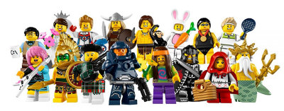 Минифигурки &#039;из мешка&#039; - комплект из 16 штук, серия 7, Lego Minifigures [8831set] Минифигурки 'из мешка' - комплект из 16 штук, серия 7, Lego Minifigures [8831set]