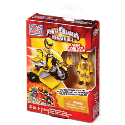 Конструктор &#039;Желтый рейнджер на мотоцикле&#039;, Power Rangers Super Samurai, Mega Bloks [5845] Конструктор 'Желтый рейнджер на мотоцикле', Power Rangers Super Samurai, Mega Bloks [5845]