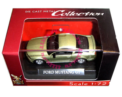Модель автомобиля Ford Mustang GT 1:72, зеленый металлик, в пластмассовой коробке, Yat Ming [73000-24] Модель автомобиля Ford Mustang GT 1:72, зеленый металлик, в пластмассовой коробке, Yat Ming [73000-24]