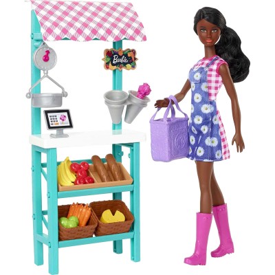 Игровой набор с куклой Барби &#039;Фермерский магазин&#039;, из серии &#039;Я могу стать&#039;, Barbie, Mattel [HCN23] Игровой набор с куклой Барби 'Фермерский магазин', из серии 'Я могу стать', Barbie, Mattel [HCN23]