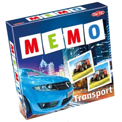 Игра настольная &#039;Мемо: Транспорт&#039;, новая версия, Tactic [41442] Игра настольная 'Мемо: Транспорт', новая версия, Tactic [41442]
