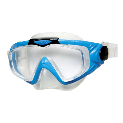 Силиконовая маска для ныряния &#039;Аква Про&#039;, размер M, с синей вставкой, Intex [55981] Силиконовая маска для ныряния 'Аква Про', размер M, с синей вставкой, Intex [55981]