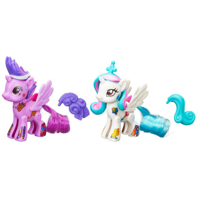 Игровой набор &#039;Принцесса Селестия и Принцесса Сумеречная Искорка&#039; (Princess Celestia &amp; Princess Twilight Sparkle), из серии &#039;Создай свою пони&#039; (Design-a-Pony), My Little Pony, Hasbro [B4971] Игровой набор 'Принцесса Селестия и Принцесса Сумеречная Искорка' (Princess Celestia &amp; Princess Twilight Sparkle), из серии 'Создай свою пони' (Design-a-Pony), My Little Pony, Hasbro [B4971]