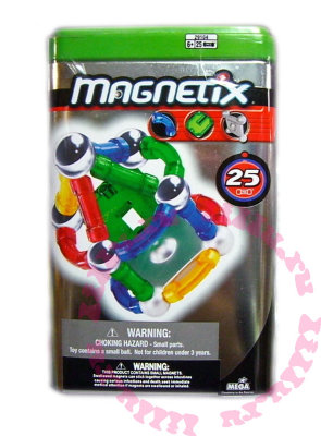 Конструктор магнитный Magnetix, 25 деталей, жестяная коробка [29104]   Конструктор магнитный Magnetix, 25 деталей, жестяная коробка [29104] 