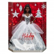 Кукла Барби 'Рождество-2021' (2021 Holiday Barbie), афроамериканка, коллекционная, Mattel [GXL22]