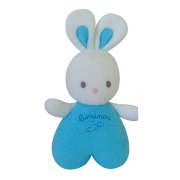 * Мягкая игрушка-погремушка светящаяся 'Зайчик голубой', 17 см, Luminou, Jemini [040409-2]
