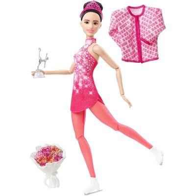 Шарнирная кукла Барби &#039;Фигуристка&#039;, из серии &#039;Я могу стать&#039;, Barbie, Mattel [HHY27] Шарнирная кукла Барби 'Фигуристка', из серии 'Я могу стать', Barbie, Mattel [HHY27]