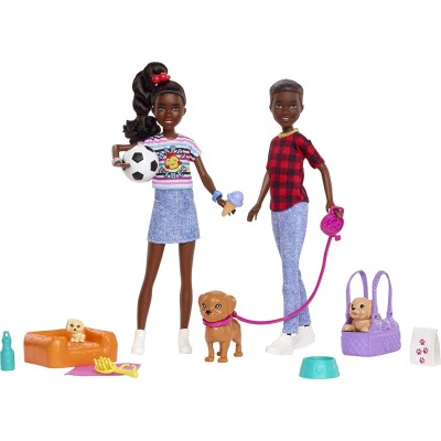 Игровой набор с куклами &#039;Близнецы Джексон и Джейла&#039;, Barbie, Mattel [HDF76] Игровой набор с куклами 'Близнецы Джексон и Джейла', Barbie, Mattel [HDF76]