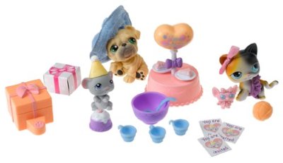 Игровой набор 'День рождения', в сумочке, Littlest Pet Shop [50753] Игровой набор 'День рождения', в сумочке, Littlest Pet Shop [50753]