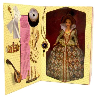 Кукла Барби &#039;Королева Елизавета&#039; (Elizabethan Queen Barbie) из серии &#039;Великие Эры&#039;, коллекционная Mattel [12792] Барби Королева Елизавета (Elizabethan Queen Barbie) из серии 'Великие Эры', коллекционная Mattel [12792]