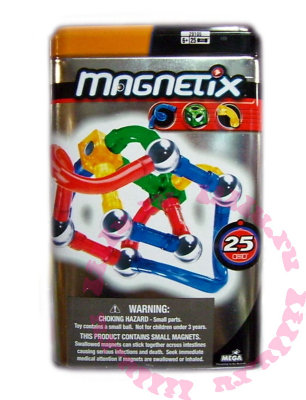 Конструктор магнитный Magnetix, 25 деталей, жестяная коробка [29105]   Конструктор магнитный Magnetix, 25 деталей, жестяная коробка [29105]&nbsp; 