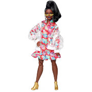 Шарнирная кукла Барби из серии 'BMR1959', Curvy, коллекционная, Black Label, Barbie, Mattel [GHT94]