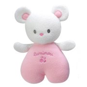 * Мягкая игрушка-погремушка светящаяся 'Мышка розовая', 17 см, Luminou, Jemini [040409-3]