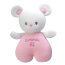 * Мягкая игрушка-погремушка светящаяся 'Мышка розовая', 17 см, Luminou, Jemini [040409-3] - 040409mous1.jpg