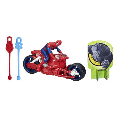 Игровой набор 'Мотоцикл Человека-паука' (Spider-Man with Spider Speedster), Ultimate Spider-Man - Web Warriors, Hasbro [B1467] Игровой набор 'Мотоцикл Человека-паука' (Spider-Man with Spider Speedster), Ultimate Spider-Man - Web Warriors, Hasbro [B1467]