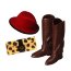 Набор обуви и аксессуаров для кукол #5, Petit Mode Collection, Re-Ment [502915-5] - boots2.jpg