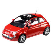 Модель автомобиля Fiat 500, красная, 1:18, Mondo Motors [50029]