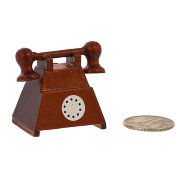 Кукольная миниатюра 'Телефон винтажный', 1:12, Art of Mini [AM0101081]