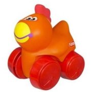 * Игрушка на колесиках 'Курочка', большая, из серии Wheel Pals Animal Tracks, Playskool-Hasbro [39184-04]