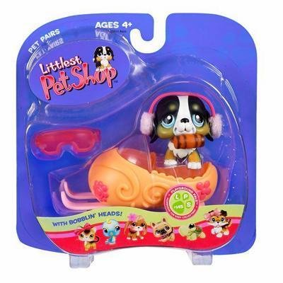 Зверюшка из серии 'Путешествие' - Сенбернар на санках, Littlest Pet Shop [51846] Зверюшка из серии 'Путешествие' - Сенбернар на санках, Littlest Pet Shop [51846]
