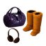 Набор обуви и аксессуаров для кукол #6, Petit Mode Collection, Re-Ment [502915-6] - boots4.jpg