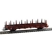Вагон-платформа для перевозки длинномерных грузов, коричневый, масштаб HO, Mehano [T632-54768/54784]