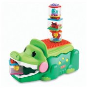 * Крокодил с кубиками: строй и смейся! (Fisher Price, Peek-a-Blocks, Stack and Smile Crocodile, J5293)