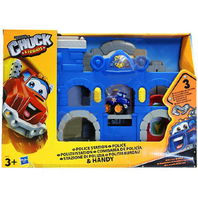 * Полицейская станция с полицейской машинкой Хэнди (Handy), Tonka, Playskool-Hasbro [38658] Переносная пожарная станция с пожарной машинкой Бумер (Boomer), Tonka, Playskool-Hasbro [92275]