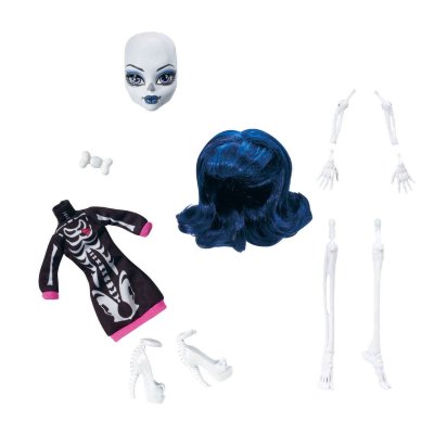 Дополнительный набор для кукол &#039;Скелет&#039; (Skeleton), серия &#039;Создай монстра&#039;, &#039;Школа Монстров&#039;, Monster High, Mattel [W9177] Дополнительный набор для кукол 'Скелет' (Skeleton), серия 'Создай монстра', 'Школа Монстров', Monster High, Mattel [W9177]