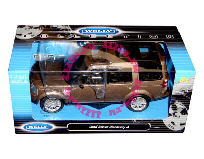 Модель автомобиля Land Rover Discovery 4, коричневый металлик, 1:24, Welly [24008] Модель автомобиля Land Rover Discovery 4, коричневый металлик, 1:24, Welly [24008]