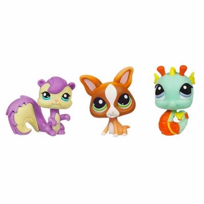Зверюшки из серии 'Трио 2010' - Чихуахуа, Морской Конёк, сиреневый Скунс, Littlest Pet Shop [94563] Зверюшки из серии 'Трио 2010' - Чихуахуа, Морской Конёк, сиреневый Скунс1, Littlest Pet Shop [94563]