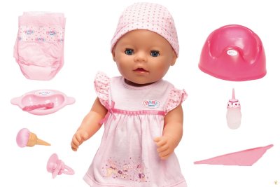 Интерактивная кукла-девочка Baby Born (Беби Бон) &#039;Покорми меня&#039;, Zapf Creation [811214] Интерактивная кукла-девочка Baby Born (Беби Бон) 'Покорми меня', Zapf Creation [811-214]