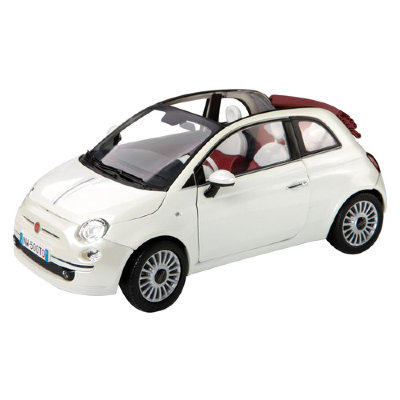 поврежденная упаковка - Модель автомобиля Fiat 500 Cabrio, белая, 1:18, Mondo Motors [50097] Модель автомобиля Fiat 500 Cabrio, белая, 1:18, Mondo Motors [50097]