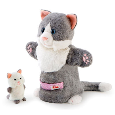 Мягкая игрушка на руку 'Кошка с котенком', 24/8см, Trudi [2999-051] Мягкая игрушка на руку 'Кошка с котенком', 24/8см, Trudi [2999-051]