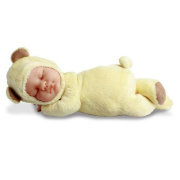 Кукла 'Спящий младенец-медвежонок', светло-желтый, 22 см, Anne Geddes [579150]
