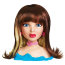 Парик каштановый, из серии 'Модный стилист' (Styling head), LIV [24997-21-LIV] - Wear and Share Wig Pack - Brown and Blonde.jpg