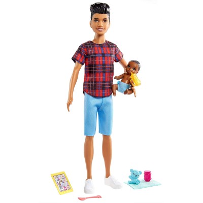 Кукла-мальчик и малыш, из серии &#039;Skipper Babysitters Inc.&#039;, Barbie, Mattel [GRP14] Кукла-мальчик и малыш, из серии 'Skipper Babysitters Inc.', Barbie, Mattel [GRP14]